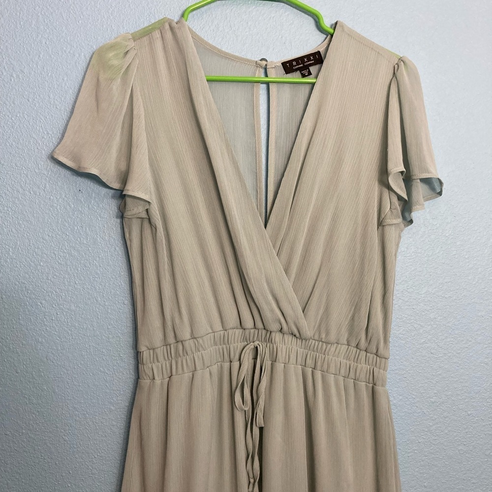 Trixxi Sheer Mini Summer Dress - Light Blue